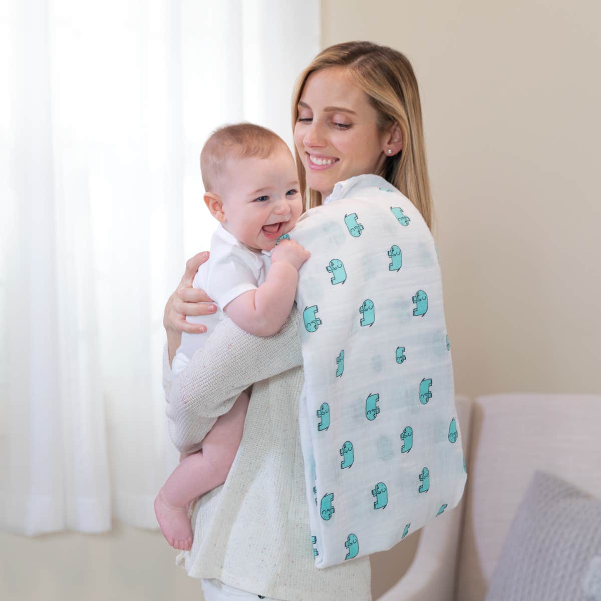 Jungle Jam Classic Muslin Large Swaddle Blankets - 4 Pack